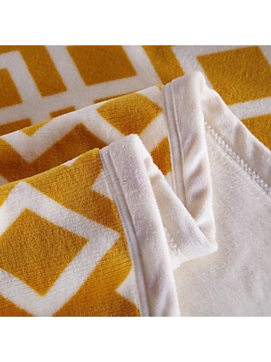 Super Soft Soild Flannel Multi-sized Plush Blanket