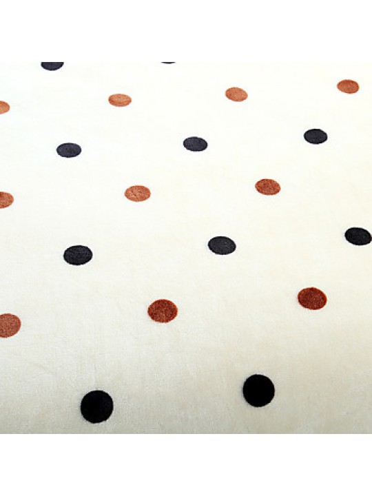 Recommend Chocolate Dots 100% Flannel Blanket New Super Soft Sofa FleecePlaid For Home Bedding