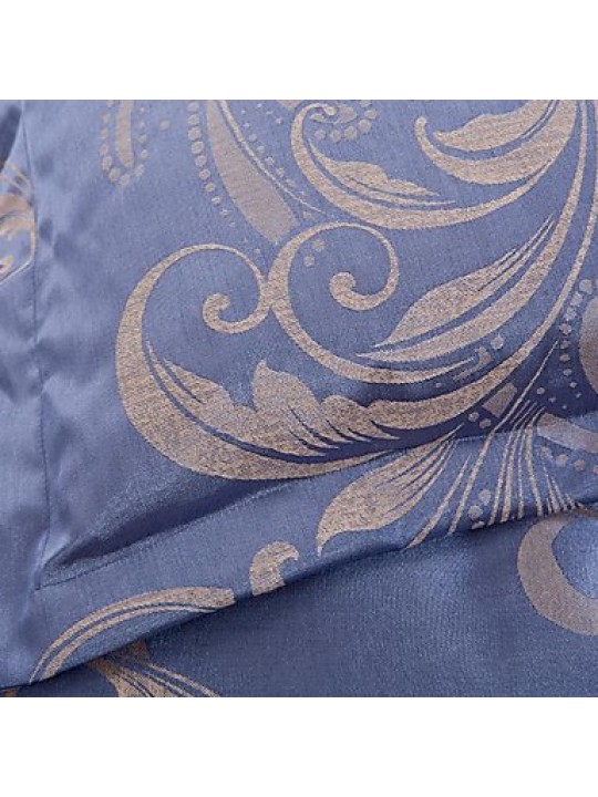 Floral Silk/Cotton Blend 4 Piece Duvet Cover Sets