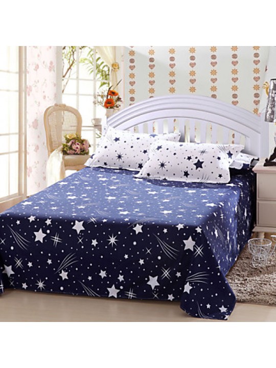 Meteor Bedsheet Pillowcases Duvet Cover(White)