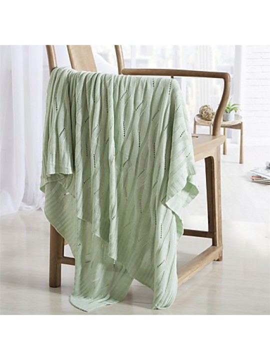 Solid Knitted Blanket Bamboo Fiber59"*79"