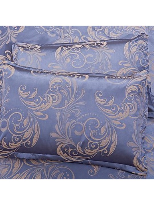 Floral Silk/Cotton Blend 4 Piece Duvet Cover Sets