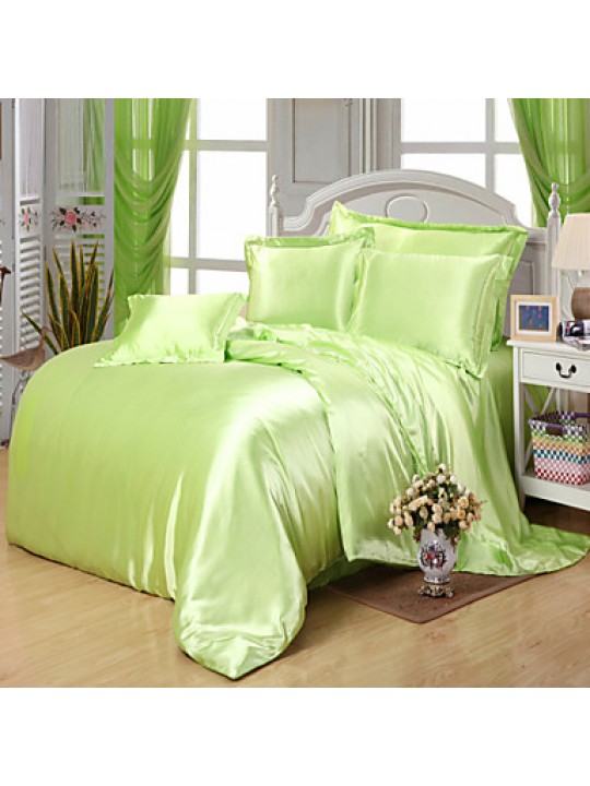 Solid 4 Piece Duvet Cover Sets