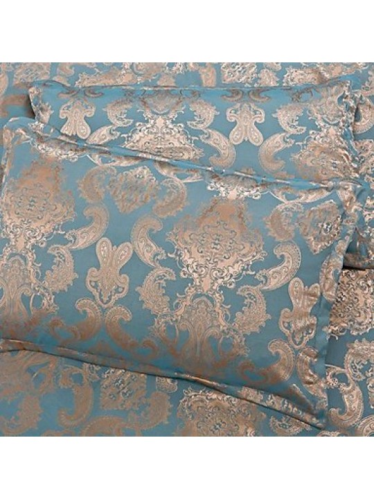 Floral Silk/Cotton Blend 4 Piece Duvet Cover Sets