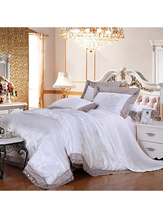 Fabric Modal Satin Jacquard Bedding Wedding Suite A Family of FourFull/Queen/King Size