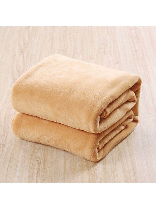 150*200cm Solid Color Flannel Fleece Blankets