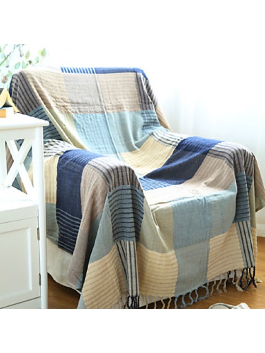Cotton GeometricDecorative Carpet Sofa Towel Blanket